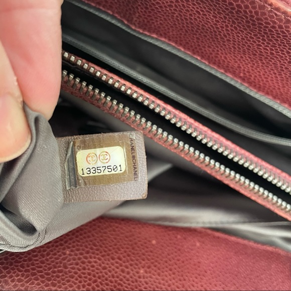 CHANEL Caviar Leather Red Grand Shopping Tote (GST) Bag - Picture 12 of 14